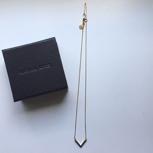 Michael Kors gold reversible arrow necklace